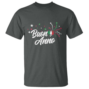 Funny Buon Anno Itlalian New Year T Shirt Italy Heart TS11 Dark Heather Print Your Wear