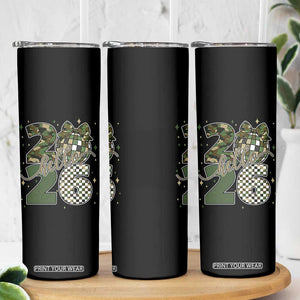 Camo Happy New Year Party 2026 Skinny Tumbler Camouflage Disco Ball TS11 Print Your Wear