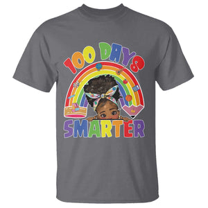 Funny 100 Days Smarter Afro African American Girl T Shirt TS11 Charcoal Print Your Wear