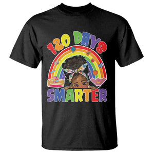 Funny 120 Days Smarter Afro African American Girl T Shirt TS11 Black Print Your Wear