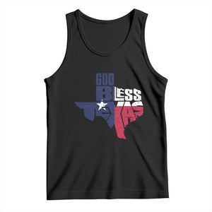 American Texan Tank Top God Bless Texas TX Flag TS11 Black Print Your Wear