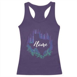 Texas Home State Map Pride Bluebonnets Racerback Tank Top TS11 Purple Print Your Wear