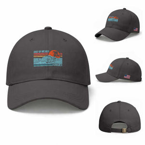 Gulf Of Mexico Forever Baseball Cap Vintage Retro Beach Coconut Tree TS11 Baseball Cap Universal Fit Dark Gray Print Your Wear