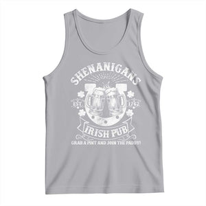 Funny Shenanigans Irish Pub Grab A Pint And Join The Paddy Tank Top Irish Beer TS11 Athletic Heather Print Your Wear