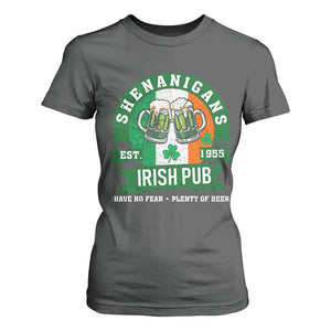 Funny St Patrick's Day Beer Drinking T Shirt For Women Shenanigans Irish Pub Have No Fear Plenty Of Beer TS11 Dark Heather Print Your Wear