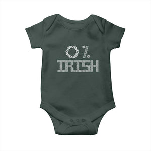 Funny St Patrick's Day 0% Irish Baby Onesie Celtic Knot TS11 Print Your Wear
