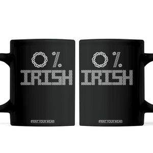 Funny St Patrick's Day 0% Irish Coffee Mug Celtic Knot TS11 Black Print Your Wear