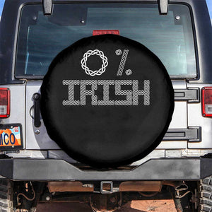 Funny St Patrick's Day 0% Irish Spare Tire Cover Celtic Knot TS11 No hole Black Print Your Wear