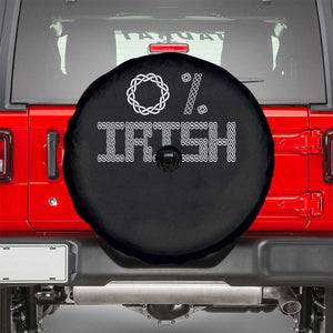 Funny St Patrick's Day 0% Irish Spare Tire Cover Celtic Knot TS11 Black Print Your Wear