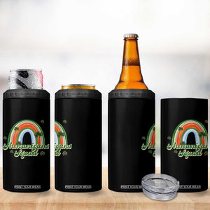 Funny St Patrick's Day Shenanigans Squad 4 in 1 Can Cooler Tumbler Rainbow Shamrock TS11 Print Your Wear
