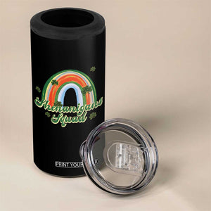 Funny St Patrick's Day Shenanigans Squad 4 in 1 Can Cooler Tumbler Rainbow Shamrock TS11 Print Your Wear