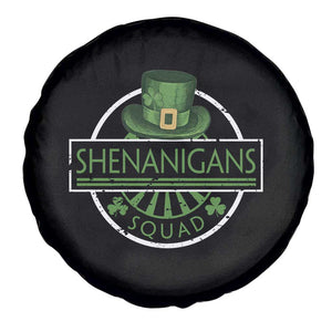 Funny St Patrick's Day Shenanigans Squad Spare Tire Cover Shamrock TS11 Print Your Wear