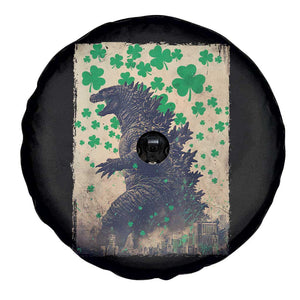 Funny St Patrick's Day Japanese Giant Monster Spare Tire Cover Vintage Shamrock TS11 Print Your Wear