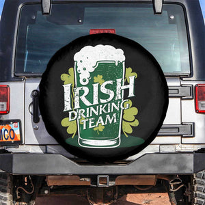 Funny St Patrick's Day Irish Beer Drinking Spare Tire Cover Irish Drinking Team Green Beer Shamrock TS11 No hole Black Print Your Wear