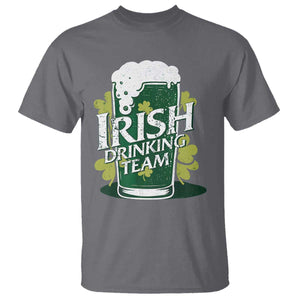 Funny St Patrick's Day Irish Beer Drinking T Shirt Irish Drinking Team Green Beer Shamrock TS11 Charcoal Print Your Wear