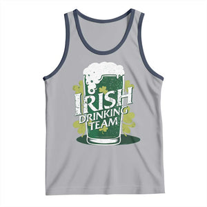 Funny St Patrick's Day Irish Beer Drinking Tank Top Irish Drinking Team Green Beer Shamrock TS11 Athletic Heather Navy Print Your Wear
