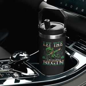 Funny Let The Shenanigans Begin Flip Straw Tumbler Dabbing Leprechaun St Patrick's Day TS11 Print Your Wear