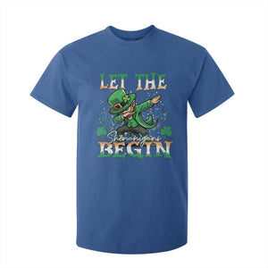 Funny Let The Shenanigans Begin T Shirt For Kid Dabbing Leprechaun St Patrick's Day TS11 Royal Blue Print Your Wear