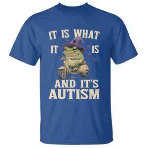 Funny It Is What It Is And It's Autism T Shirt Meme Autism Awareness Frog TS11 Royal Blue Print Your Wear