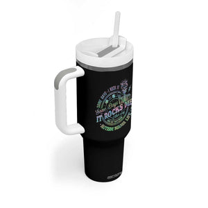 Funny Autism Mama Life Tumbler With Handle Some Days I Rock It Some Days It Rock Me Autism Awareness TS11 Print Your Wear