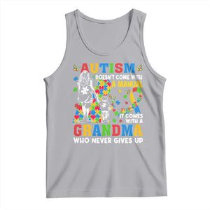 Autism Grandma Tank Top Autism Doesn't Come With A Manual It Comes With A Grandma TS11 Athletic Heather Print Your Wear