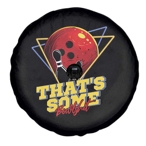 80s Bowling Spare Tire Cover That's Some Bowlshit Neon Retro Ball Pins Strike Spilt TS11 Print Your Wear
