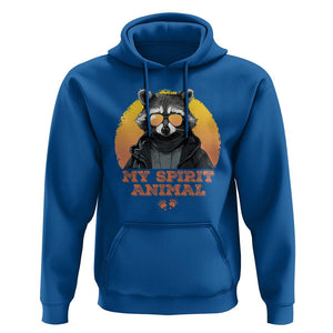 Funny Raccoon Hoodie My Spirit Animal Cute Trash Panda TS11 Royal Blue Print Your Wear