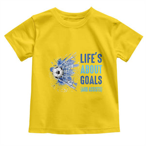 Soccer Lover Toddler T Shirt Life's About Goals And Assists Coach TS11 Daisy Print Your Wear