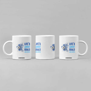 Soccer Lover Coffee Mug Life's About Goals And Assists Coach TS11 Print Your Wear