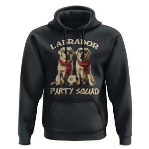 Labrador Retriever Dog Hoodie Black Labrador Party Squad Love TS11 Black Print Your Wear