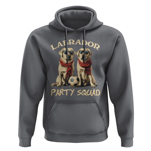 Labrador Retriever Dog Hoodie Black Labrador Party Squad Love TS11 Charcoal Print Your Wear