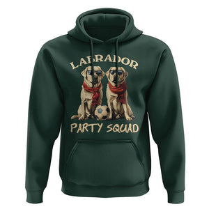 Labrador Retriever Dog Hoodie Black Labrador Party Squad Love TS11 Dark Forest Green Print Your Wear
