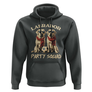 Labrador Retriever Dog Hoodie Black Labrador Party Squad Love TS11 Dark Heather Print Your Wear