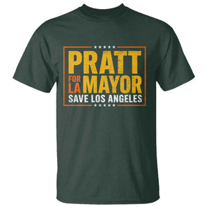 Pratt For Mayor Save Los Angeles – Spencer Pratt Supporter T-Shirt TS11 Dark Forest Green Print Your Wear