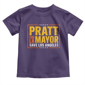 Pratt For Mayor Save Los Angeles Toddler T Shirt Spencer Supporter TS11 Purple Print Your Wear