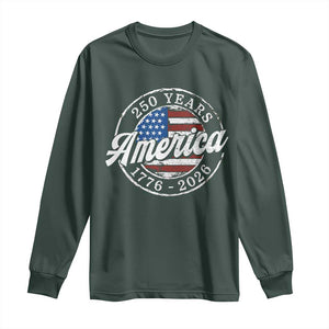 America 250 Years 1776 2026 Long Sleeve Shirt 250th Anniversary USA Vintage USA Flag