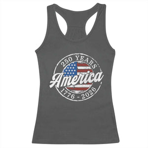 America 250 Years 1776 2026 Racerback Tank Top 250th Anniversary USA Vintage USA Flag