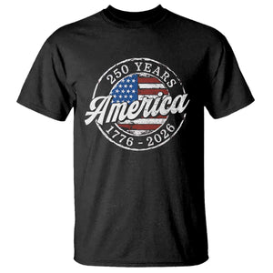 America 250 Years 1776 2026 T Shirt 250th Anniversary USA Vintage USA Flag