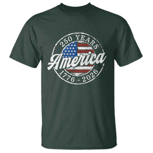 America 250 Years 1776 2026 T Shirt 250th Anniversary USA Vintage USA Flag