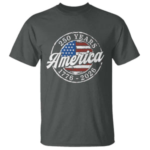 America 250 Years 1776 2026 T Shirt 250th Anniversary USA Vintage USA Flag