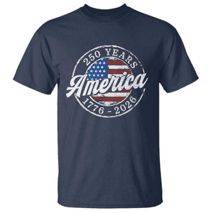 America 250 Years 1776 2026 T Shirt 250th Anniversary USA Vintage USA Flag