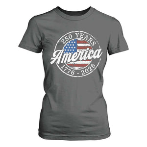 America 250 Years 1776 2026 T Shirt For Women 250th Anniversary USA Vintage USA Flag