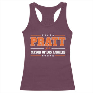 Pratt For Mayor Of Los Angeles Racerback Tank Top LA Mayoral Election US Political TS11 Maroon Print Your Wear