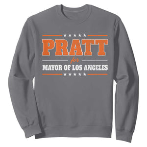 Pratt For Mayor Of Los Angeles Sweatshirt LA Mayoral Election US Political TS11 Charcoal Print Your Wear