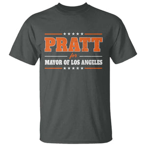 Pratt For Mayor Of Los Angeles T Shirt LA Mayoral Election US Political TS11 Dark Heather Print Your Wear