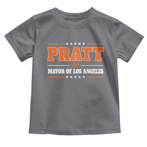 Pratt For Mayor Of Los Angeles Toddler T Shirt LA Mayoral Election US Political TS11 Charcoal Print Your Wear