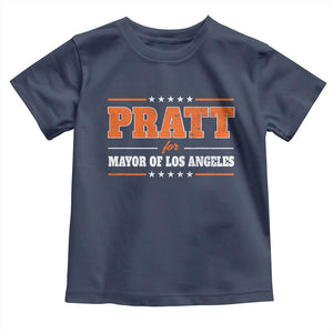 Pratt For Mayor Of Los Angeles Toddler T Shirt LA Mayoral Election US Political TS11 Navy Print Your Wear