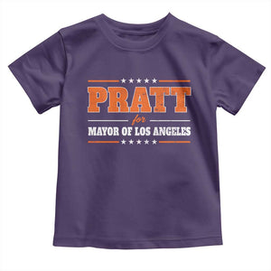 Pratt For Mayor Of Los Angeles Toddler T Shirt LA Mayoral Election US Political TS11 Purple Print Your Wear