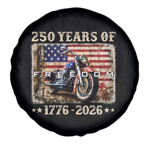 250 Years Of Freedom Motorcycle Patriotic Biker 1776 2026 Spare Tire Cover
