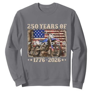250 Years Of Freedom Dirt Bike Motocross 1776 2026 Sweatshirt